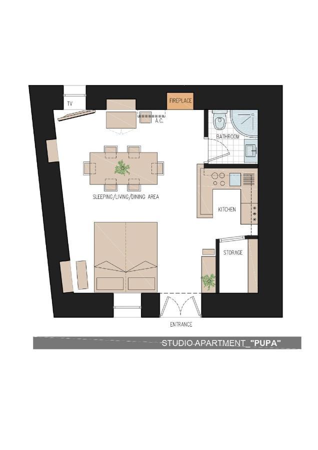 Studio Apartment Pupa Dubrovnik Exterior foto